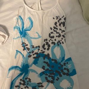 Pacsun Leopard print and flower tank
